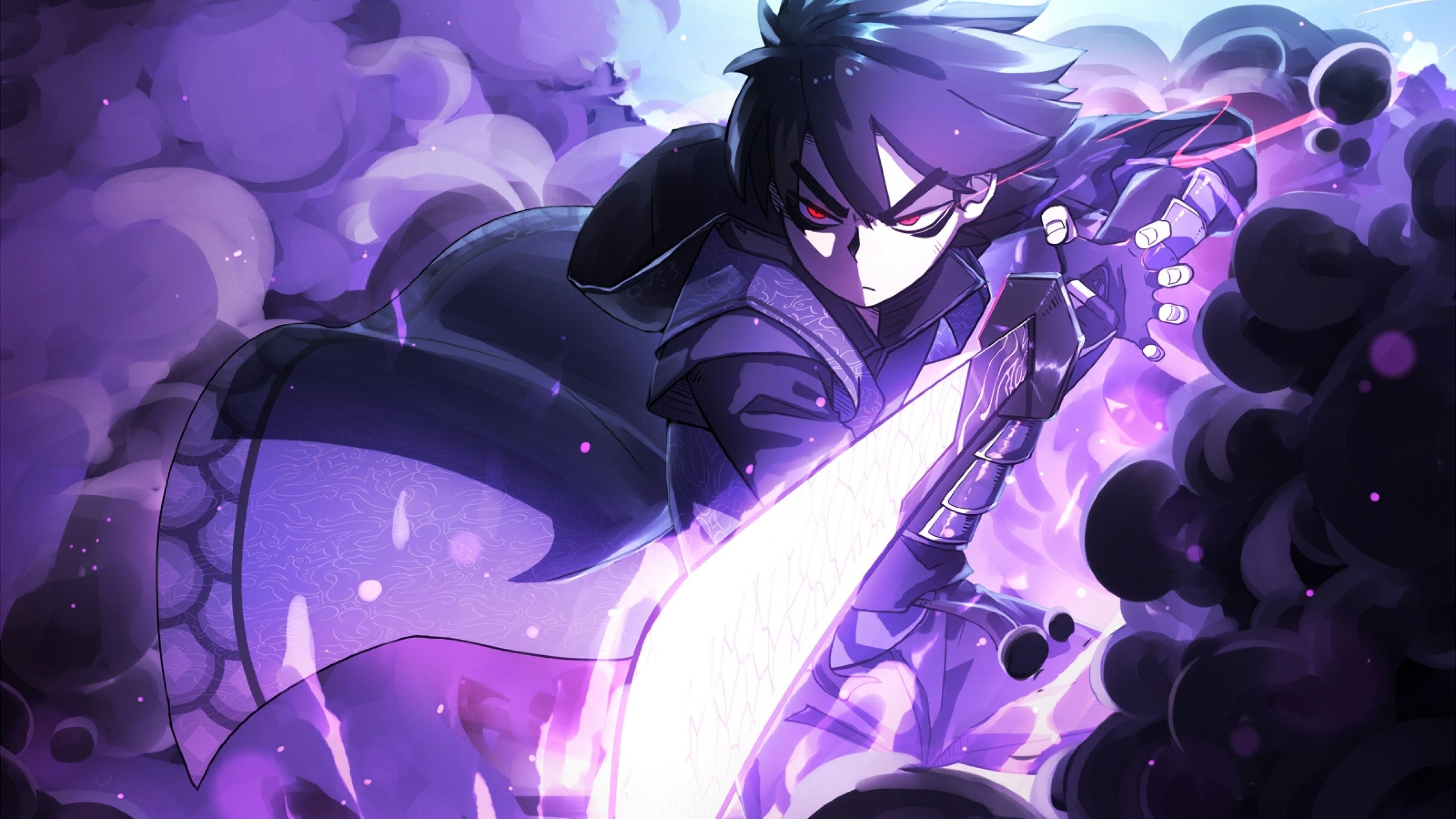 Anime Boy Purple Hair Wallpapers