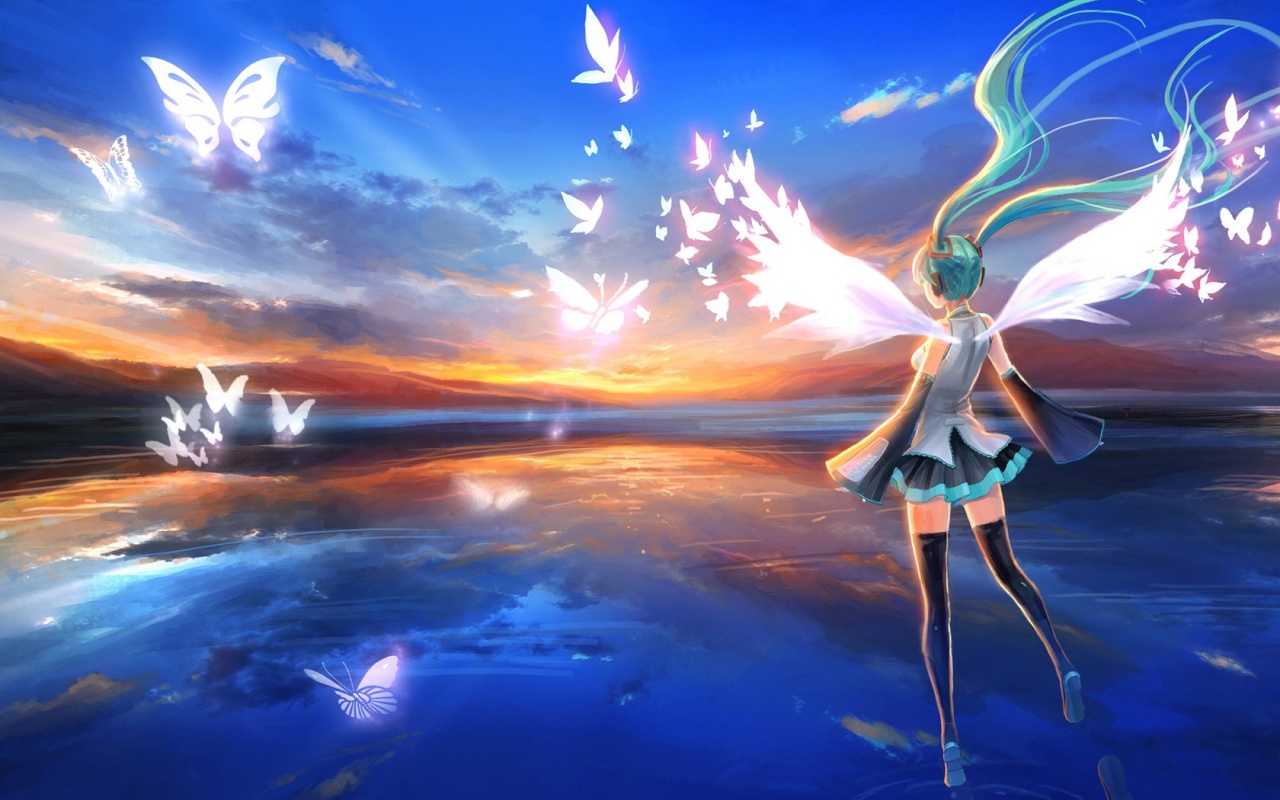 Anime Butterfly Girl Wallpapers