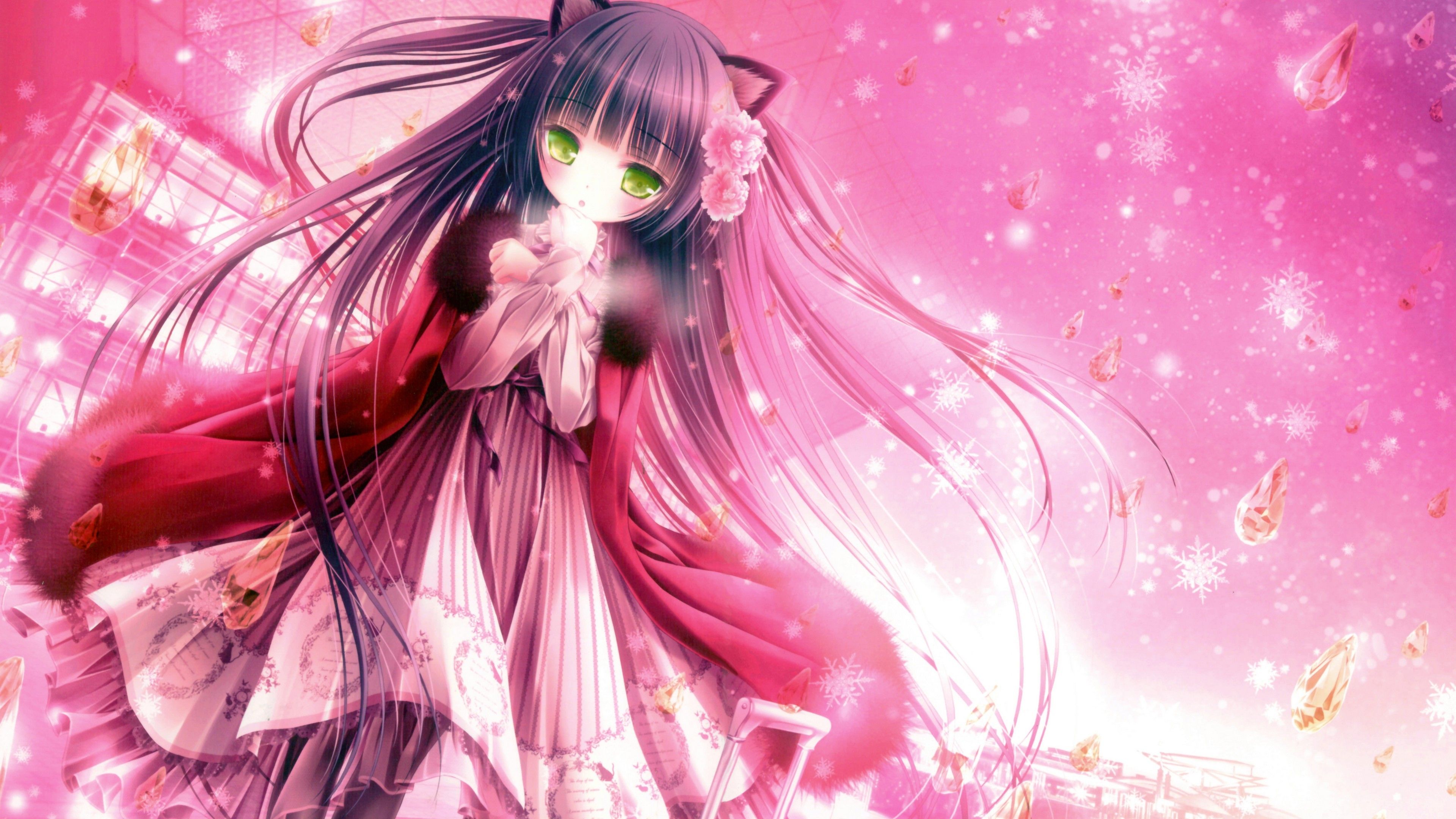 Anime Cat Girl Black Hair Wallpapers