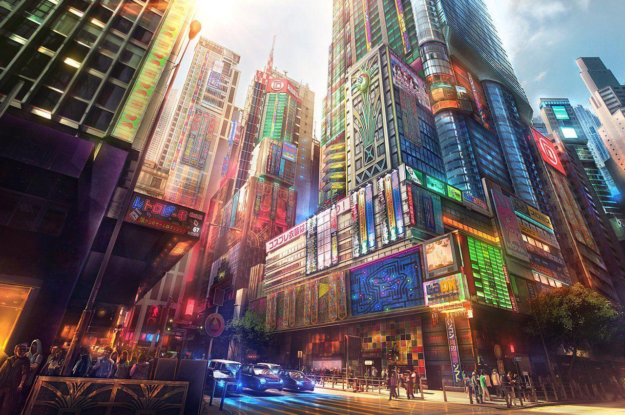 Anime City Lights Wallpapers