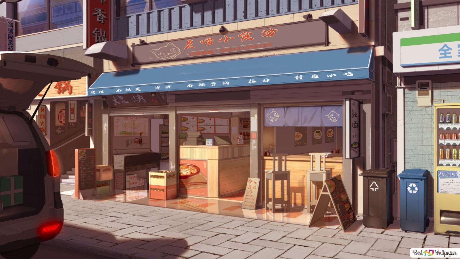 Anime Coffee Shop Wallpapers