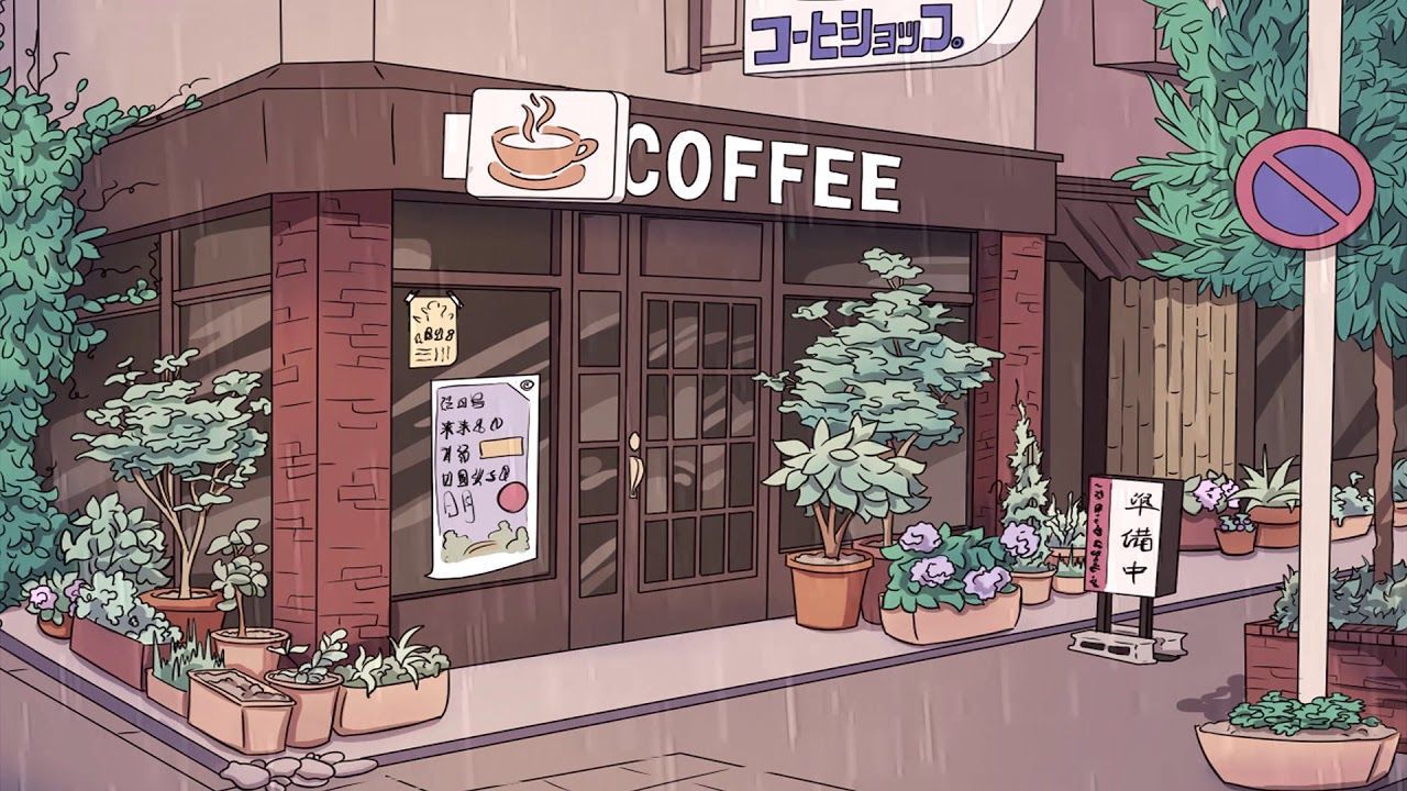 Anime Coffee Shop Wallpapers