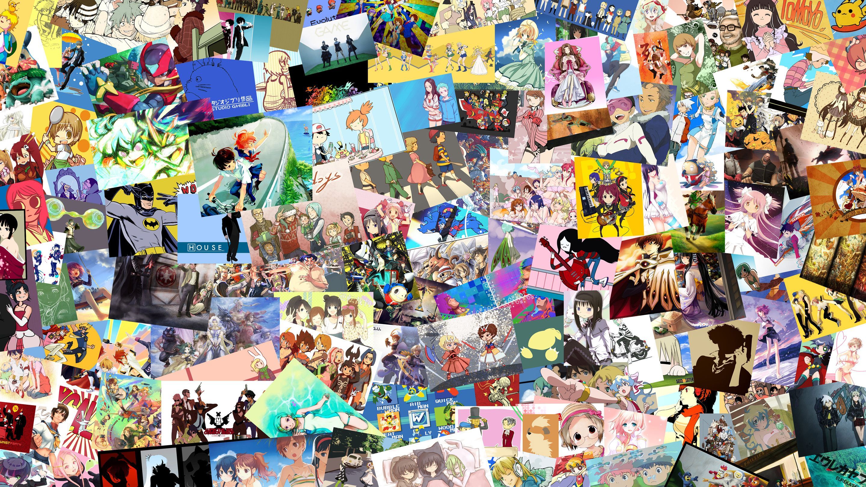 Anime Collage 90S Wallpapers