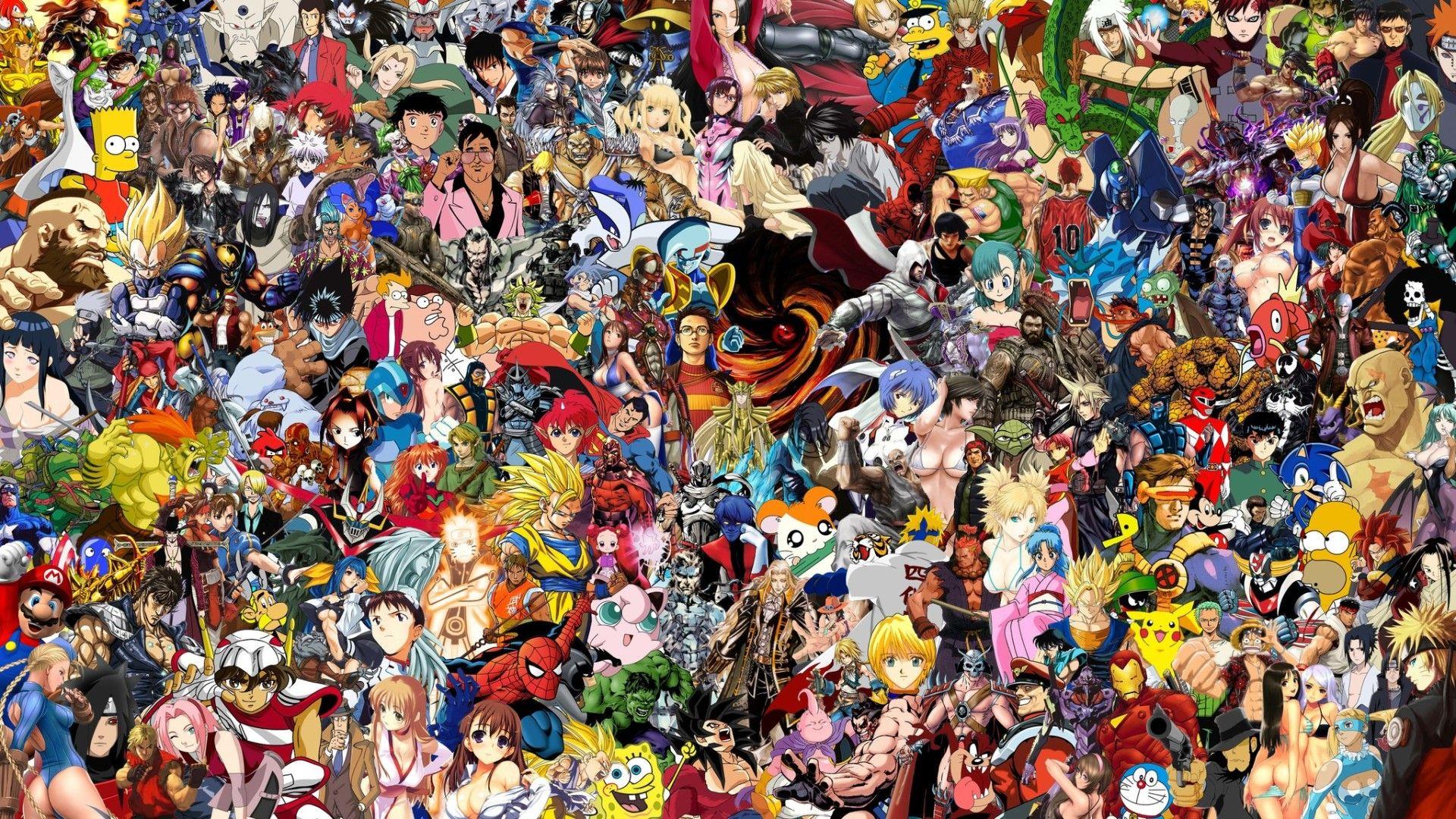 Anime Collage 90S Wallpapers