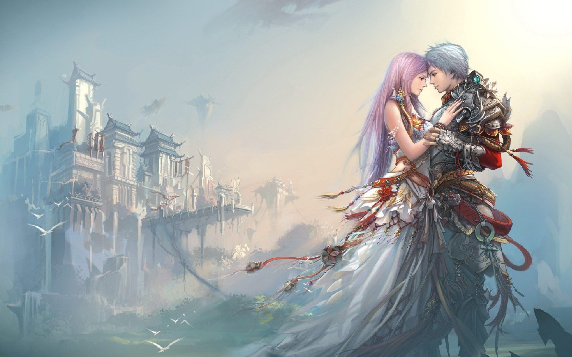 Anime Couple Falling Wallpapers