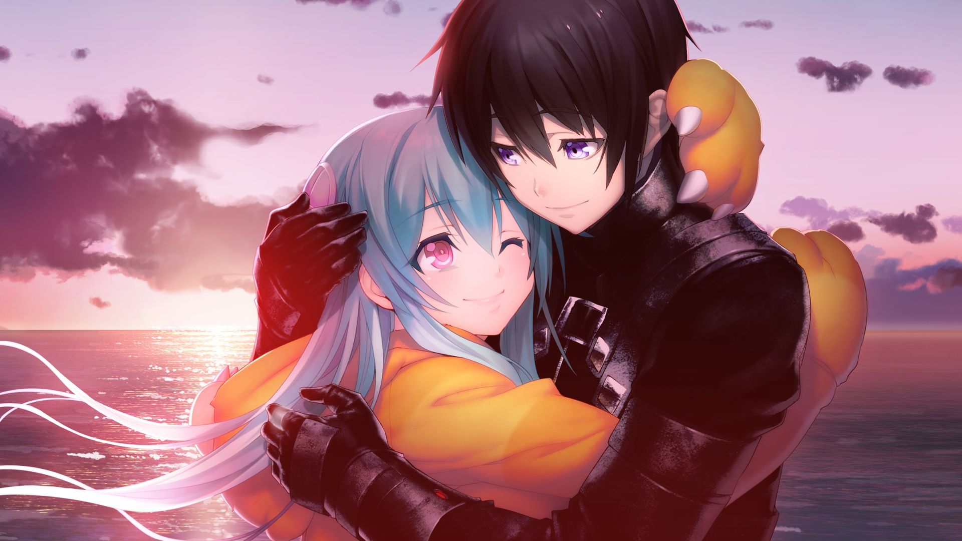 Anime Couple Gaming Wallpapers