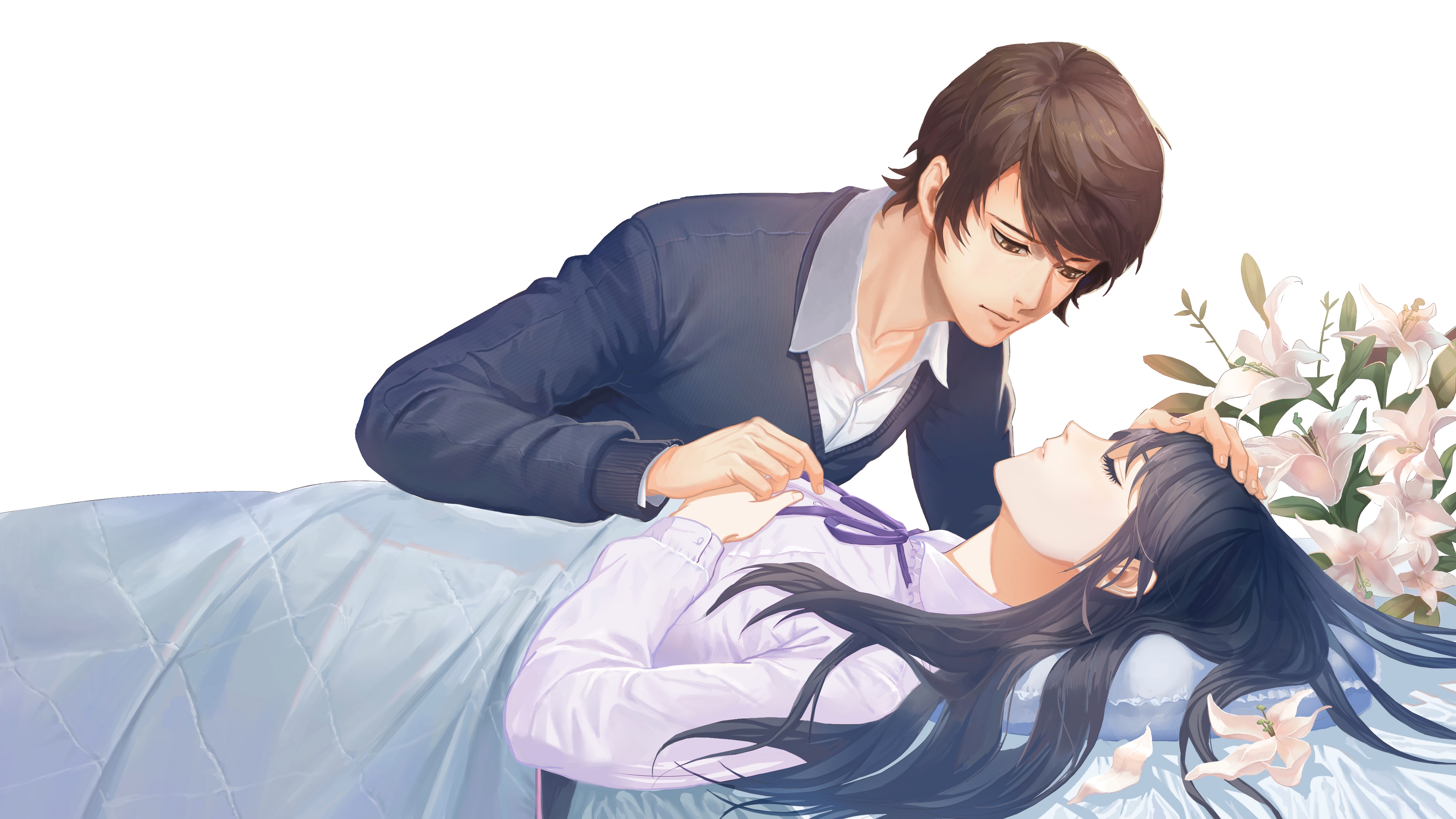 Anime Couple Sleeping Wallpapers