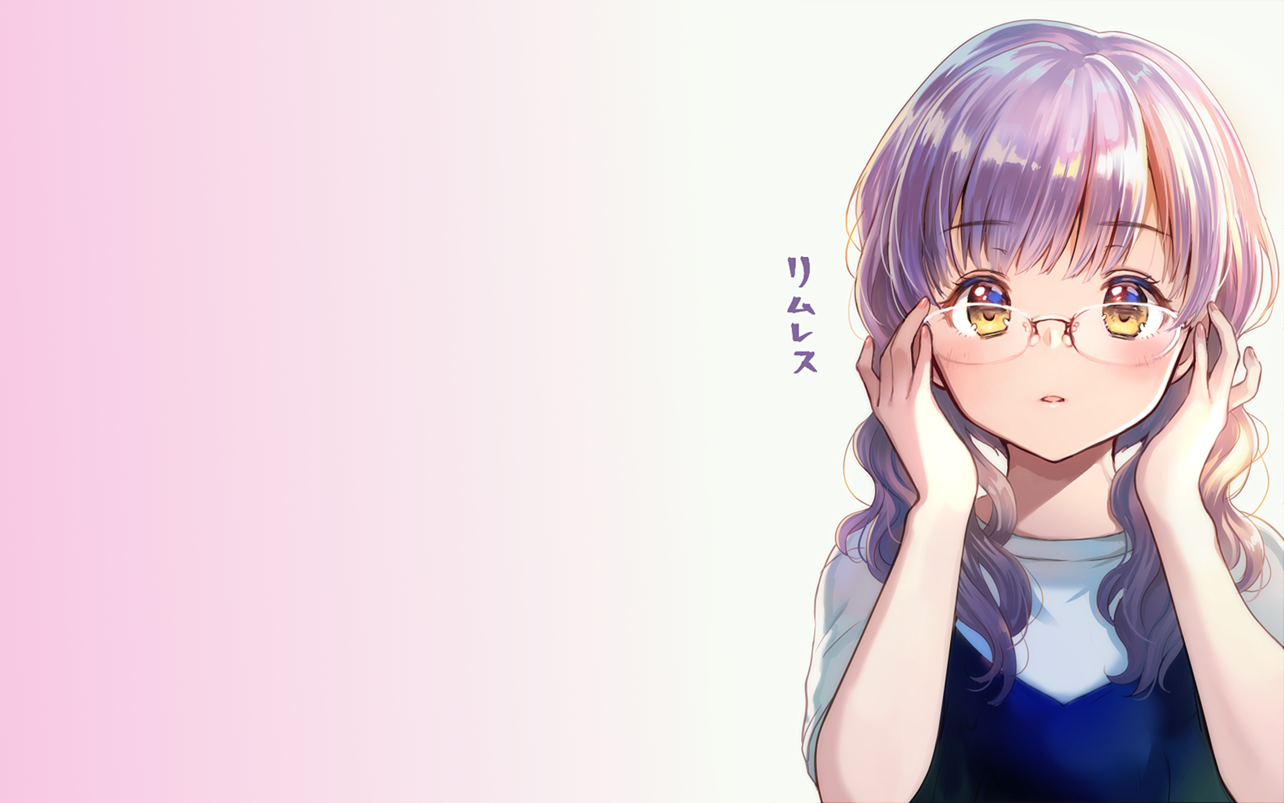 Anime Cute Glasses Girl Hd Wallpapers