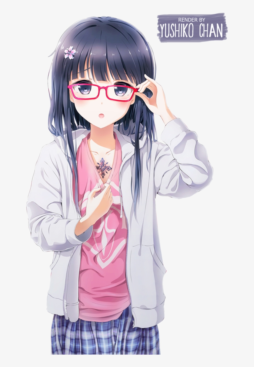 Anime Cute Glasses Girl Hd Wallpapers