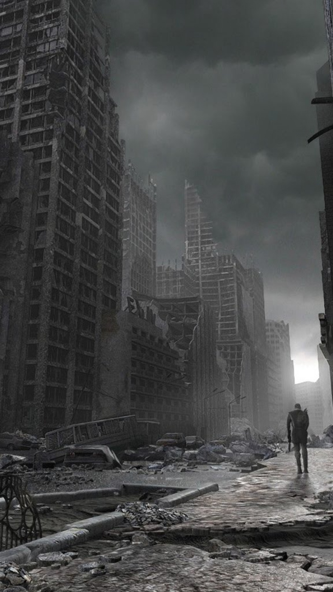 Anime Destruction City Wallpapers