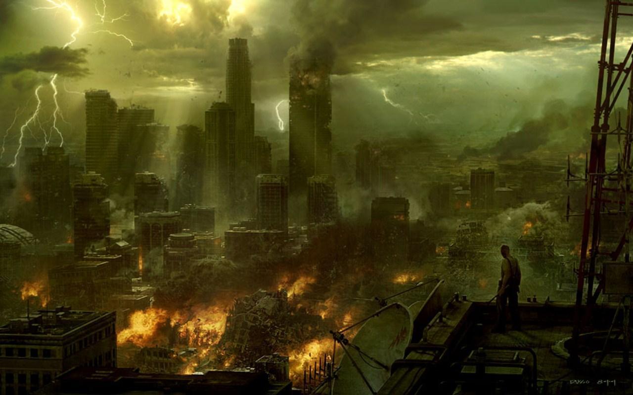 Anime Destruction City Wallpapers