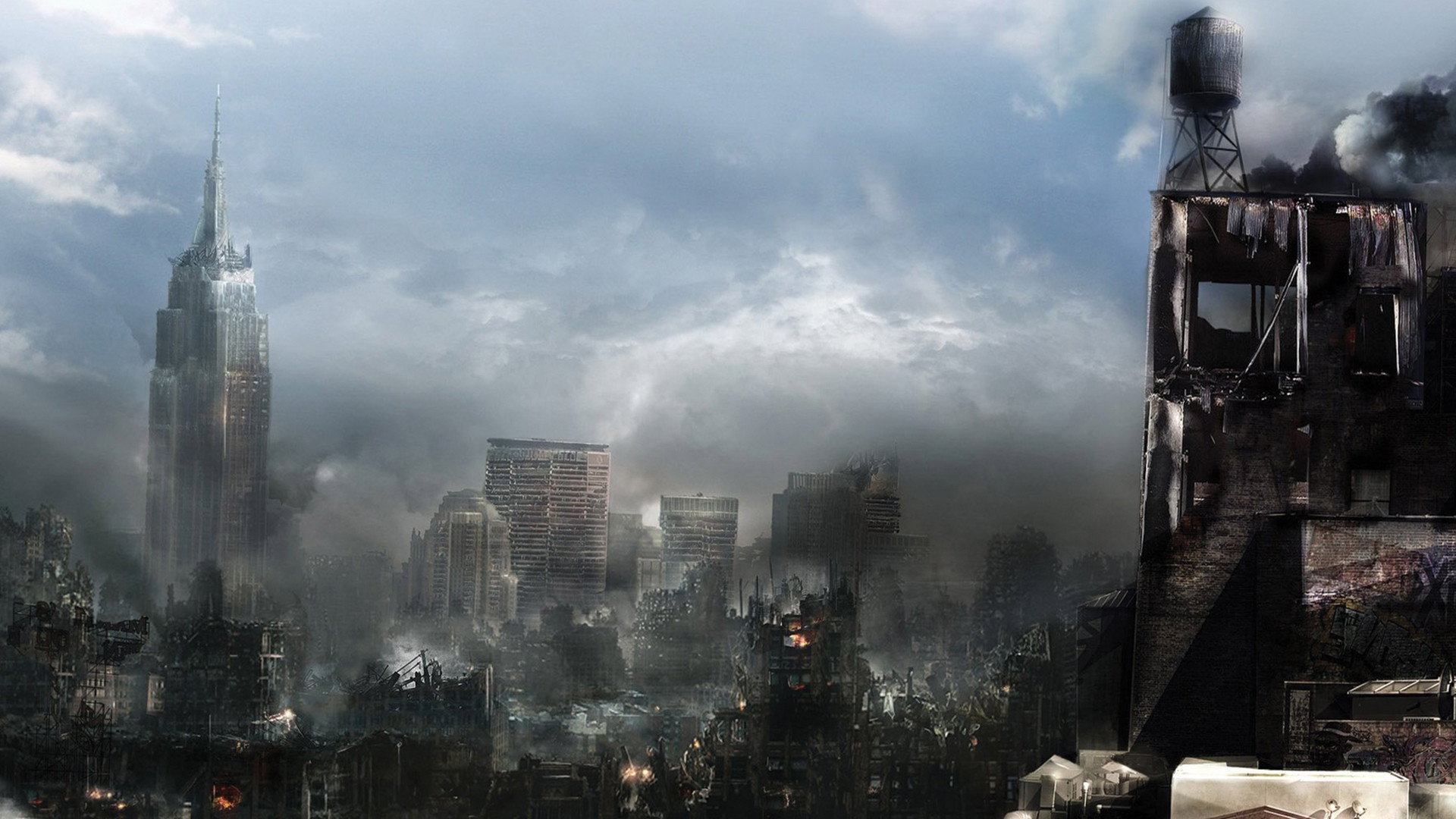 Anime Destruction City Wallpapers