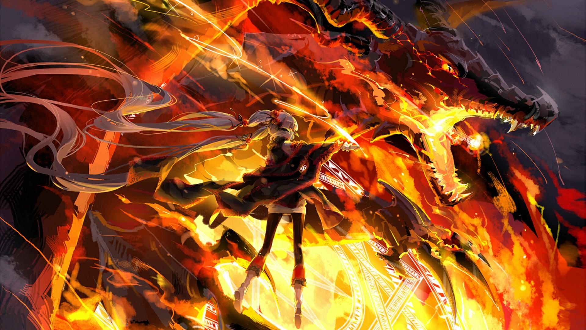 Anime Fire Power Wallpapers