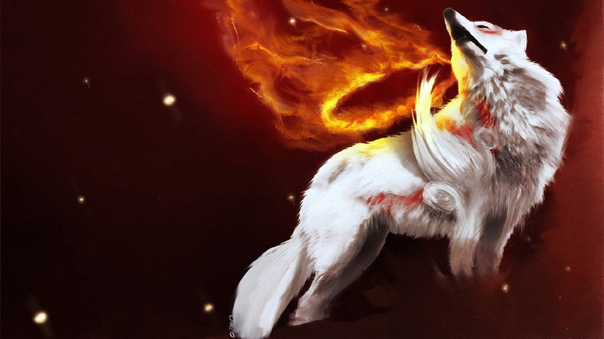 Anime Fire Wolf Wallpapers