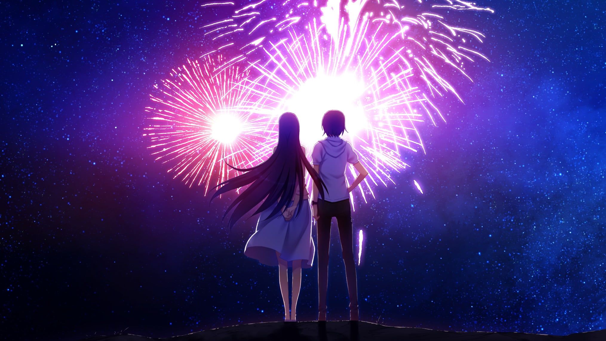 Anime Fireworks Wallpapers