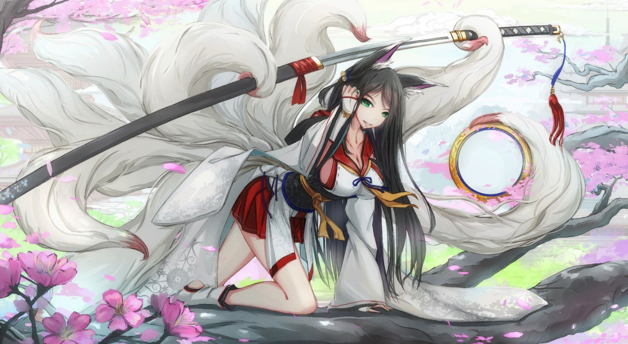 Anime Fox Spirit Girl Wallpapers