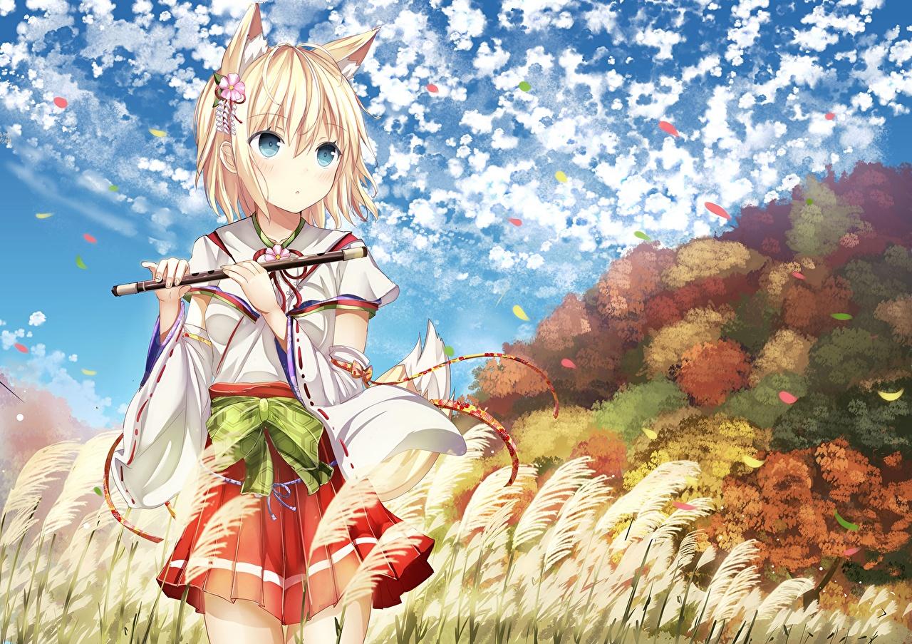 Anime Fox Spirit Girl Wallpapers