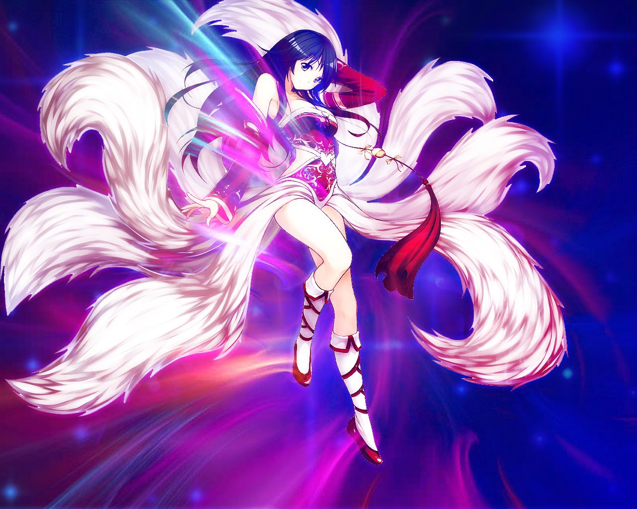 Anime Fox Spirit Girl Wallpapers