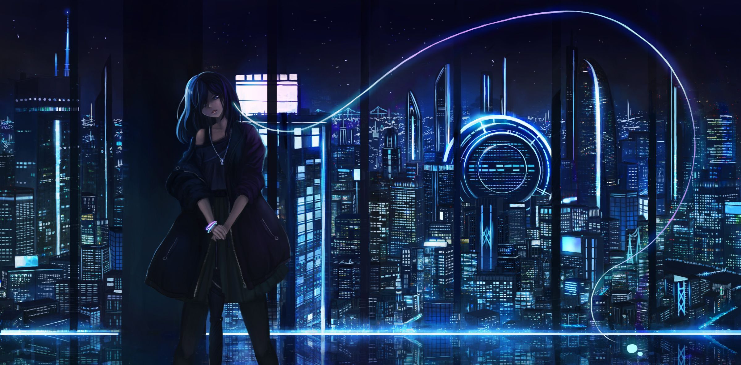 Anime Futuristic City Wallpapers