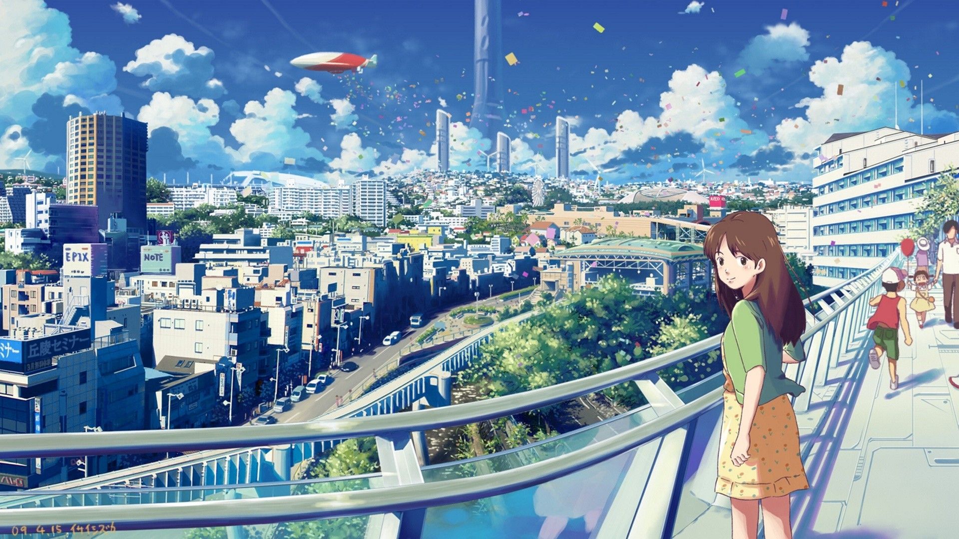 Anime Futuristic City Wallpapers