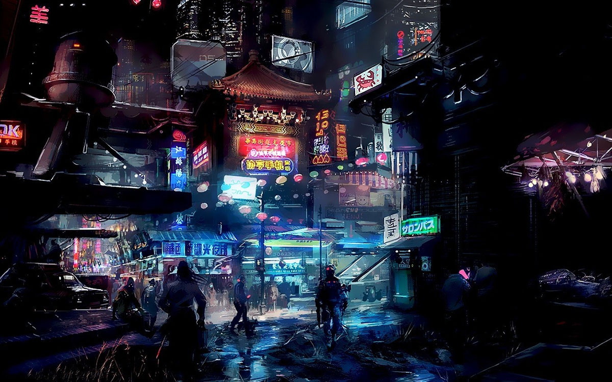 Anime Futuristic City Wallpapers