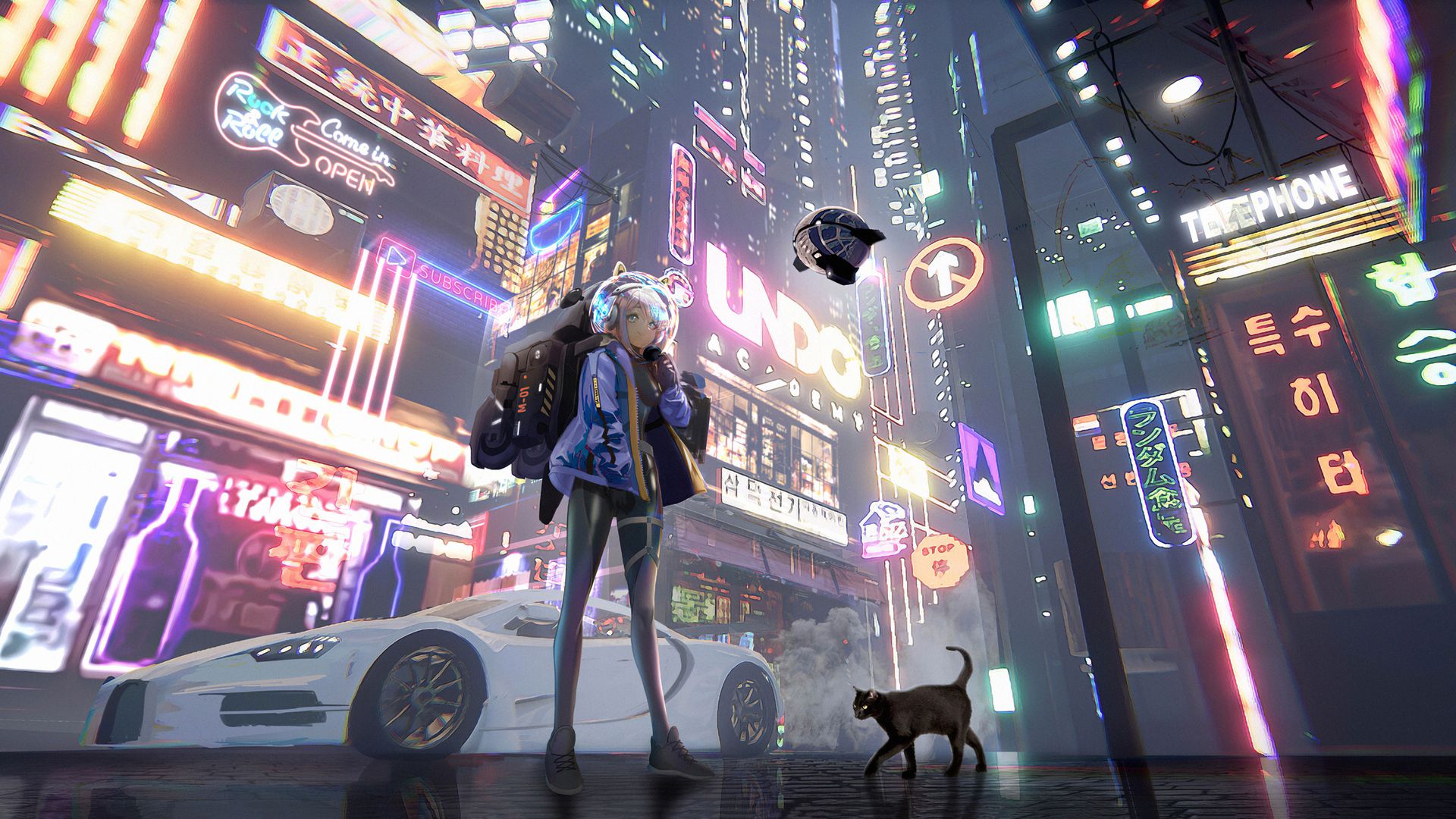 Anime Futuristic City Wallpapers