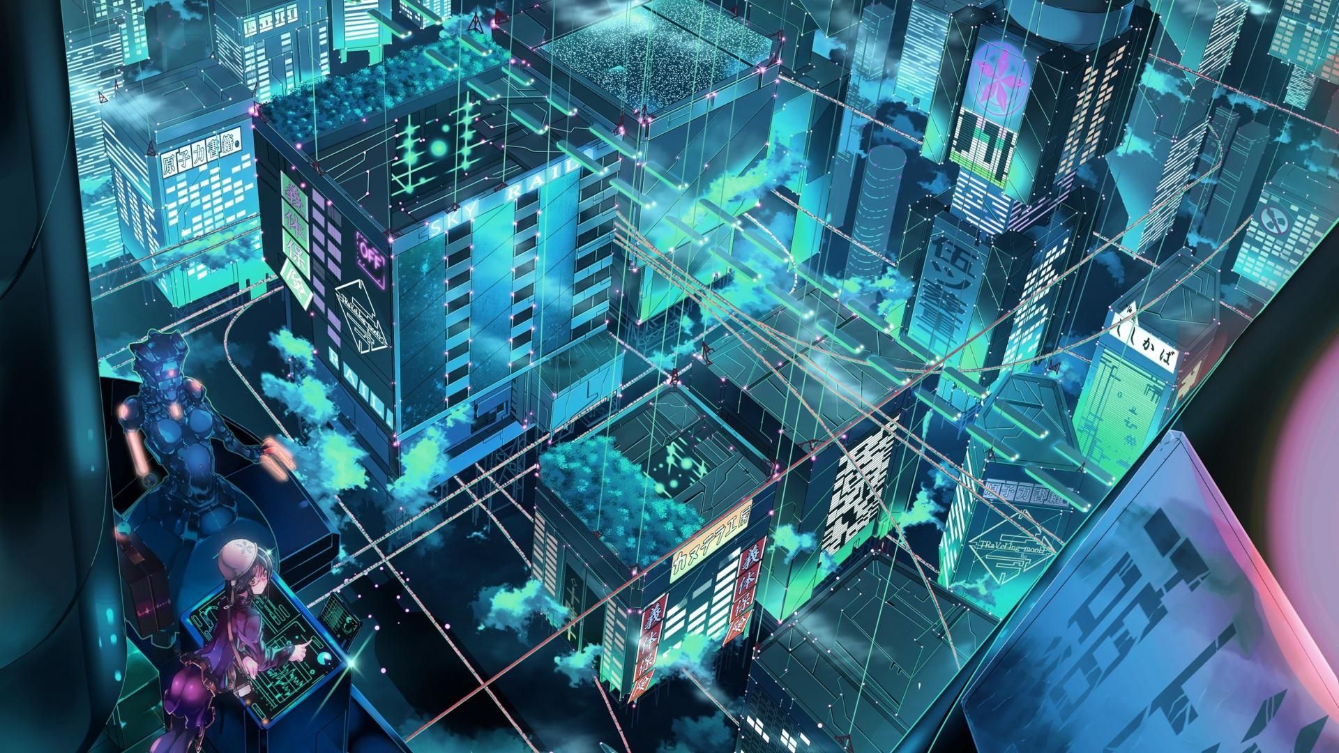 Anime Futuristic Scenery Wallpapers