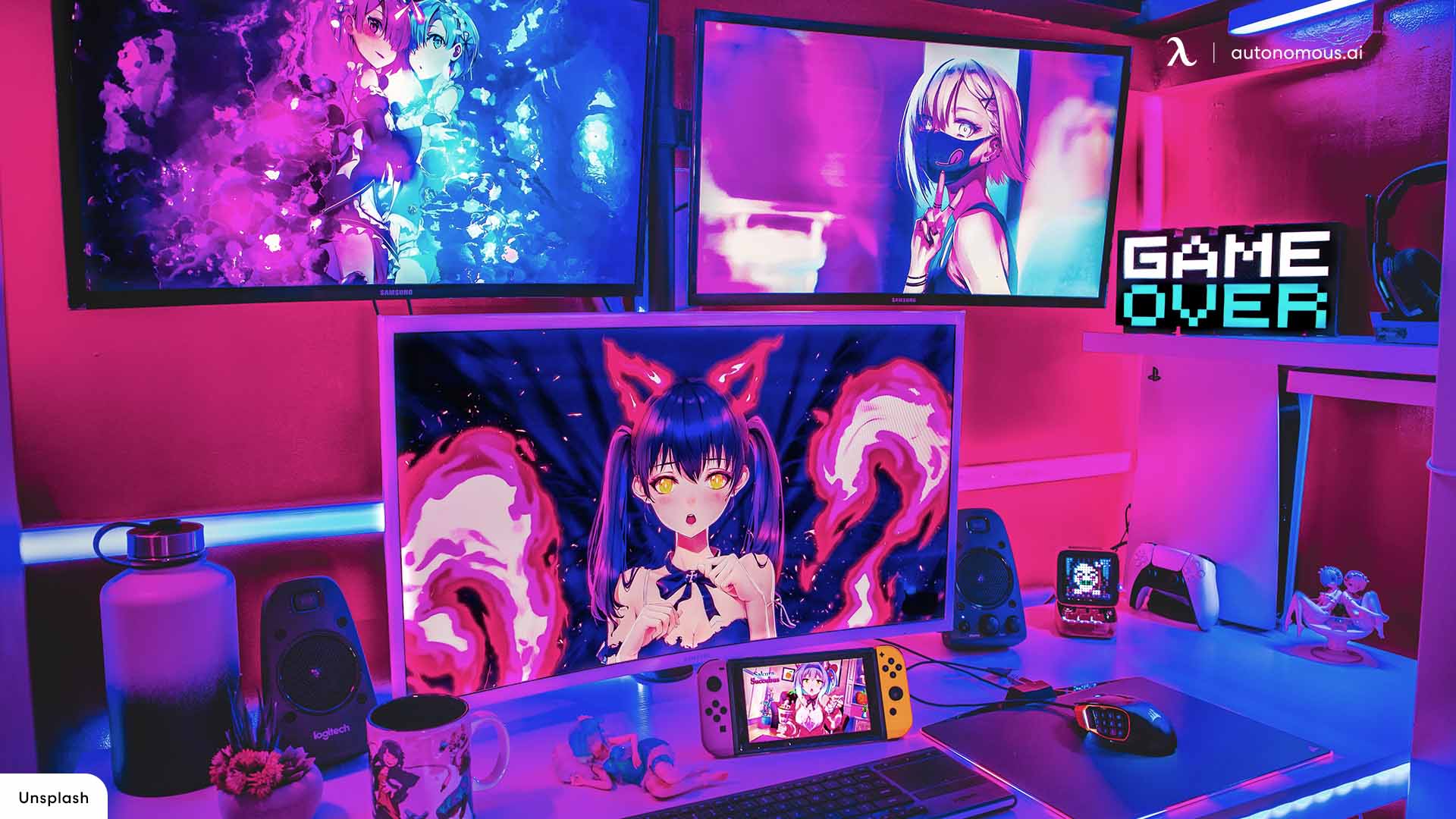 Anime Gamer Room Wallpapers