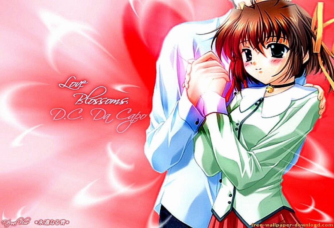 Anime Girl And Boy Kiss Valentines Day Wallpapers