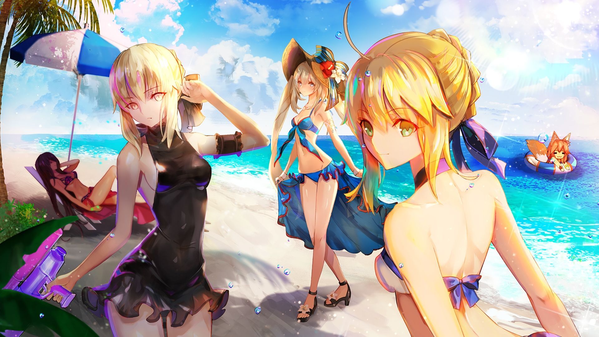 Anime Girl Beach Wallpapers