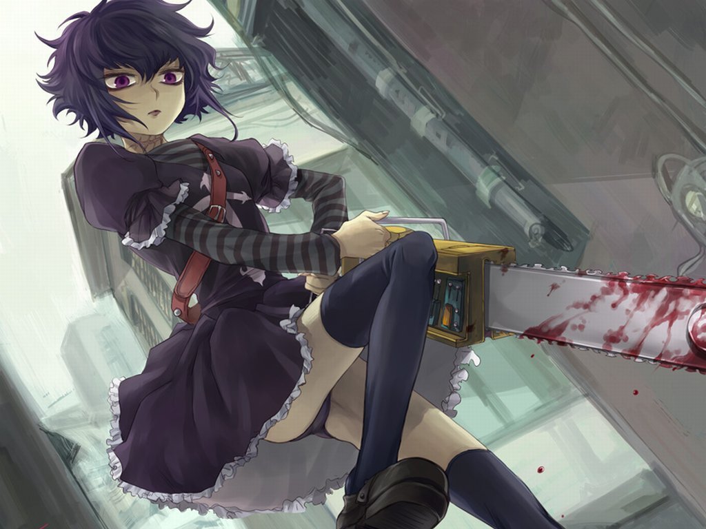 Anime Girl Bloody Hd Wallpapers