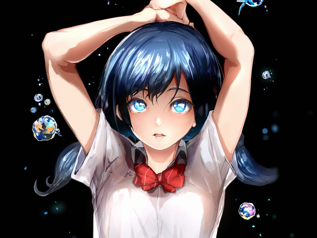Anime Girl Cute Eyes Wallpapers