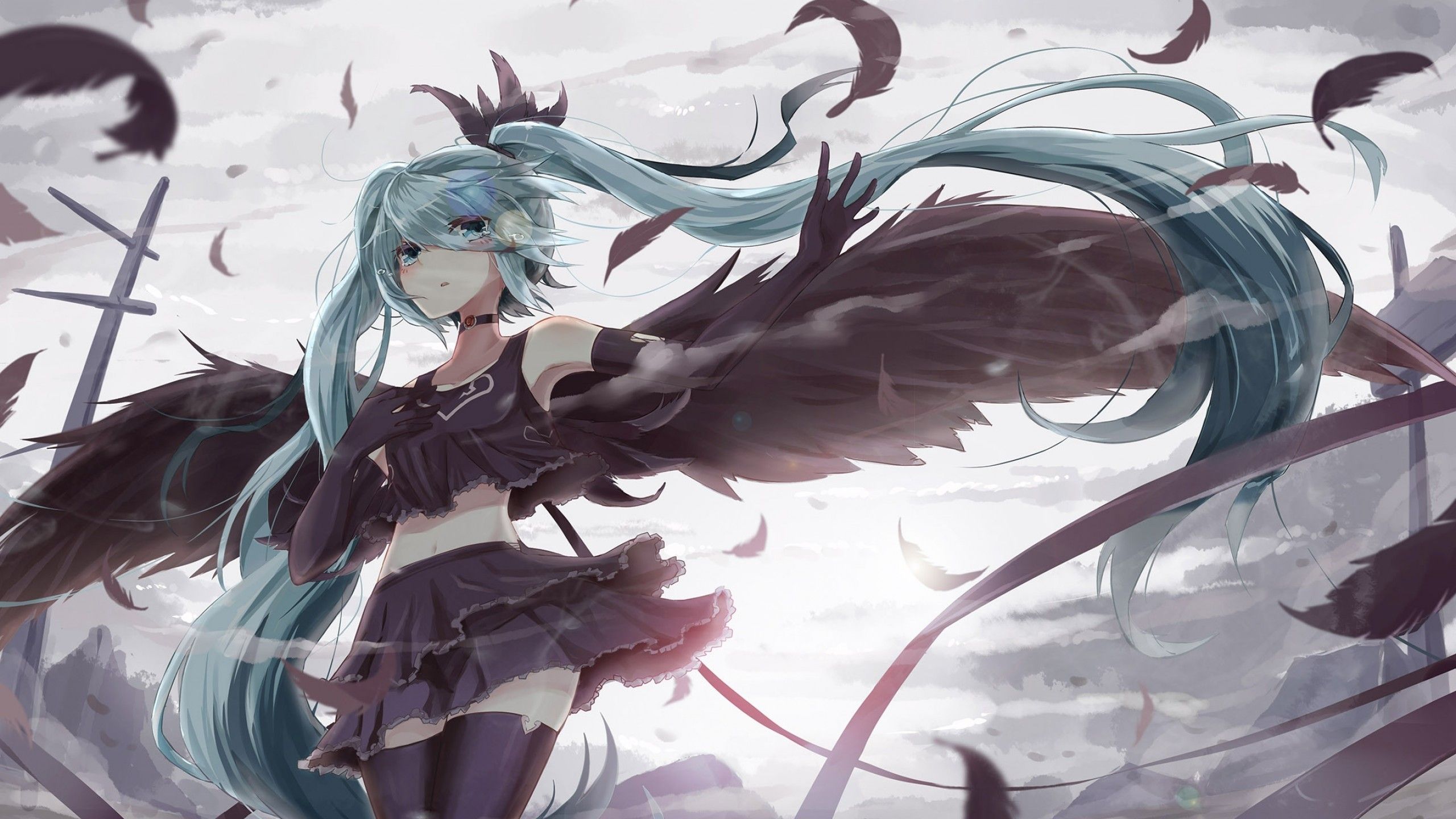 Anime Girl Dark Angel Wallpapers