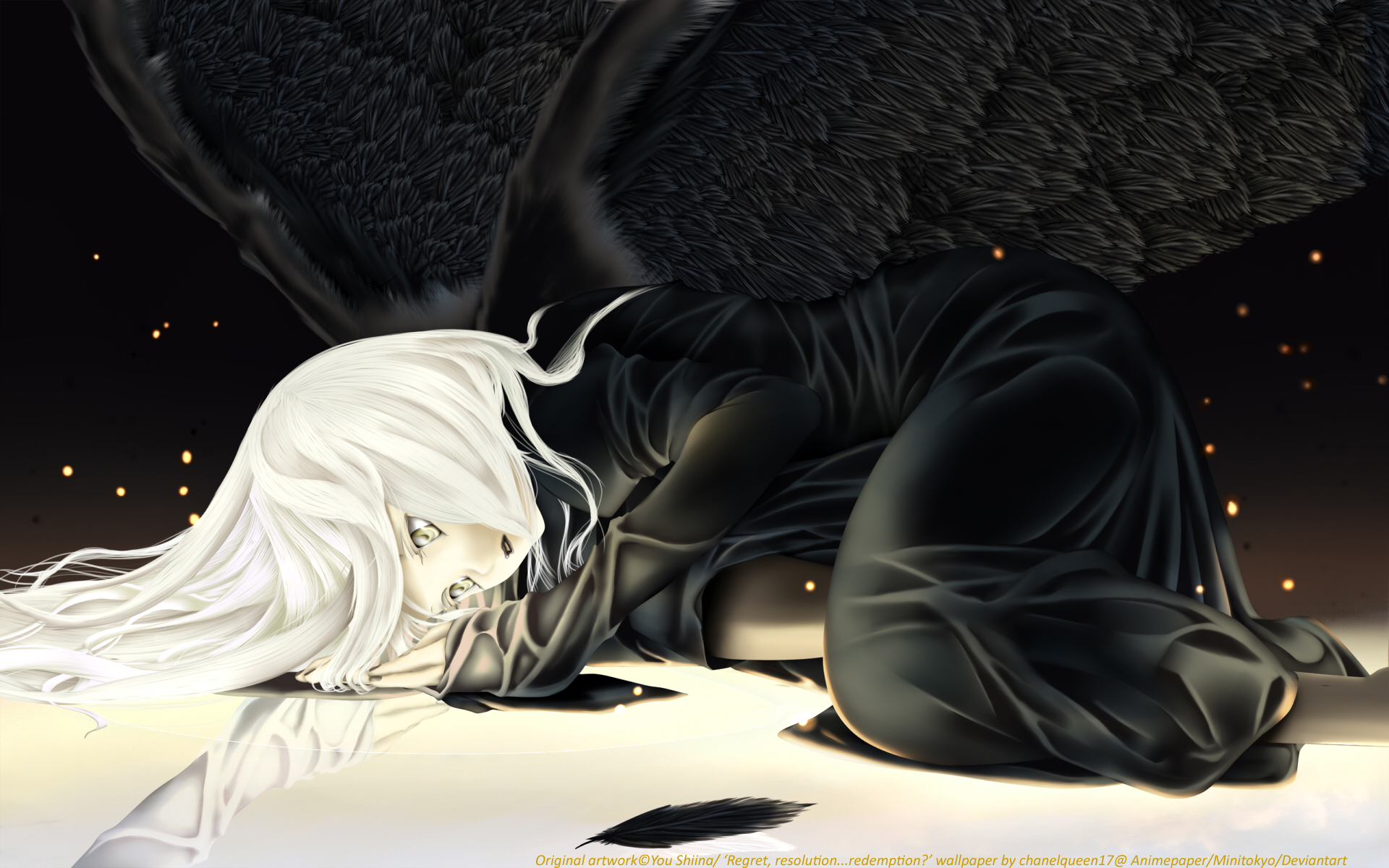 Anime Girl Dark Angel Wallpapers