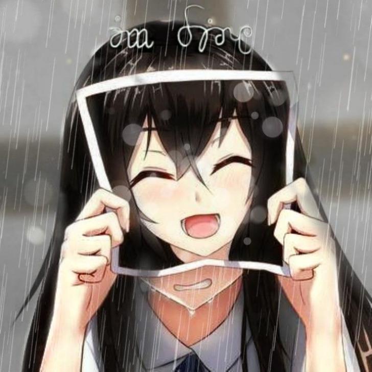 Anime Girl Fake Smile Wallpapers