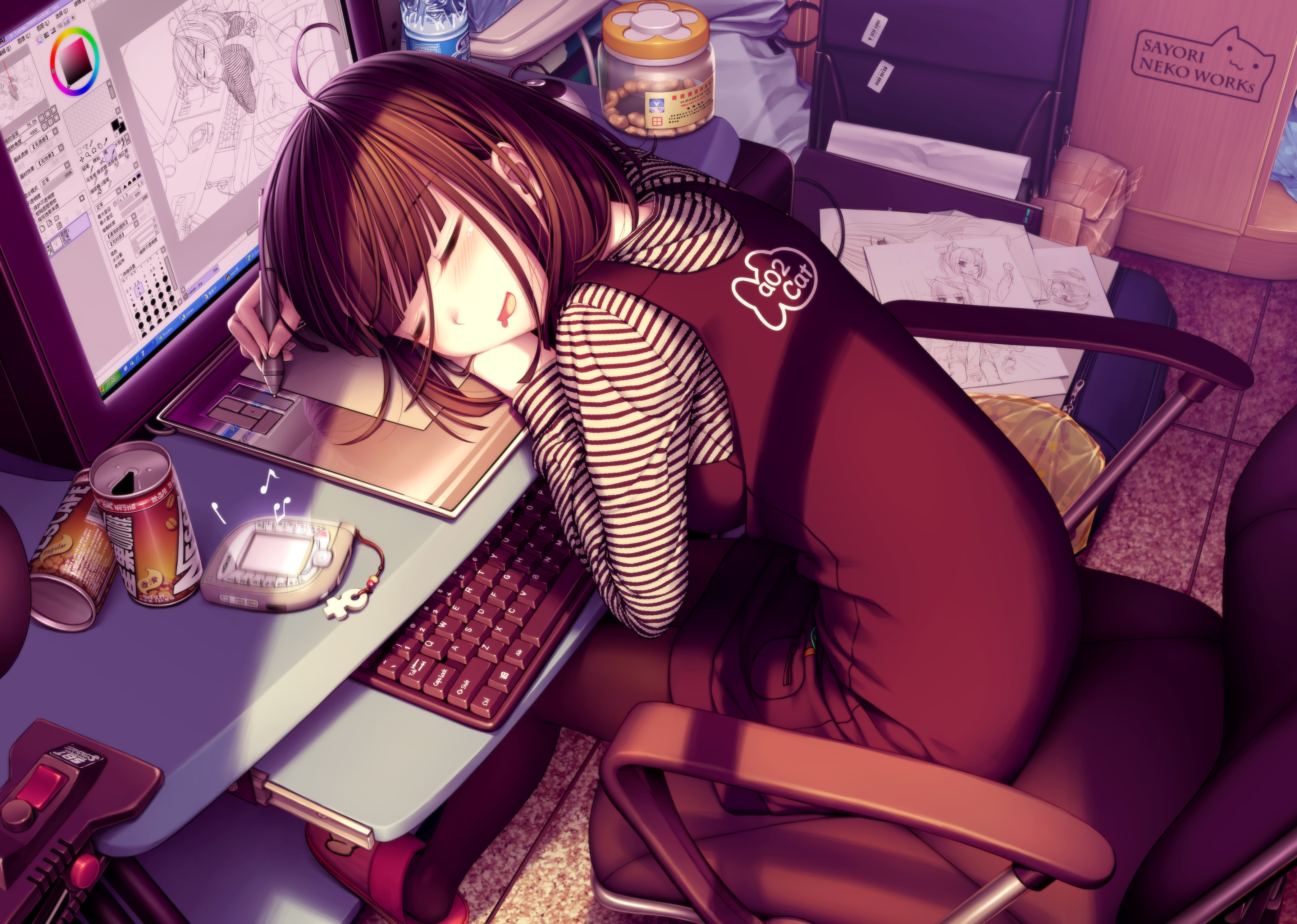 Anime Girl Geek Wallpapers