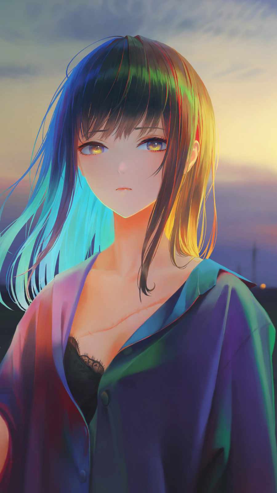 Anime Girl Glowing Wallpapers