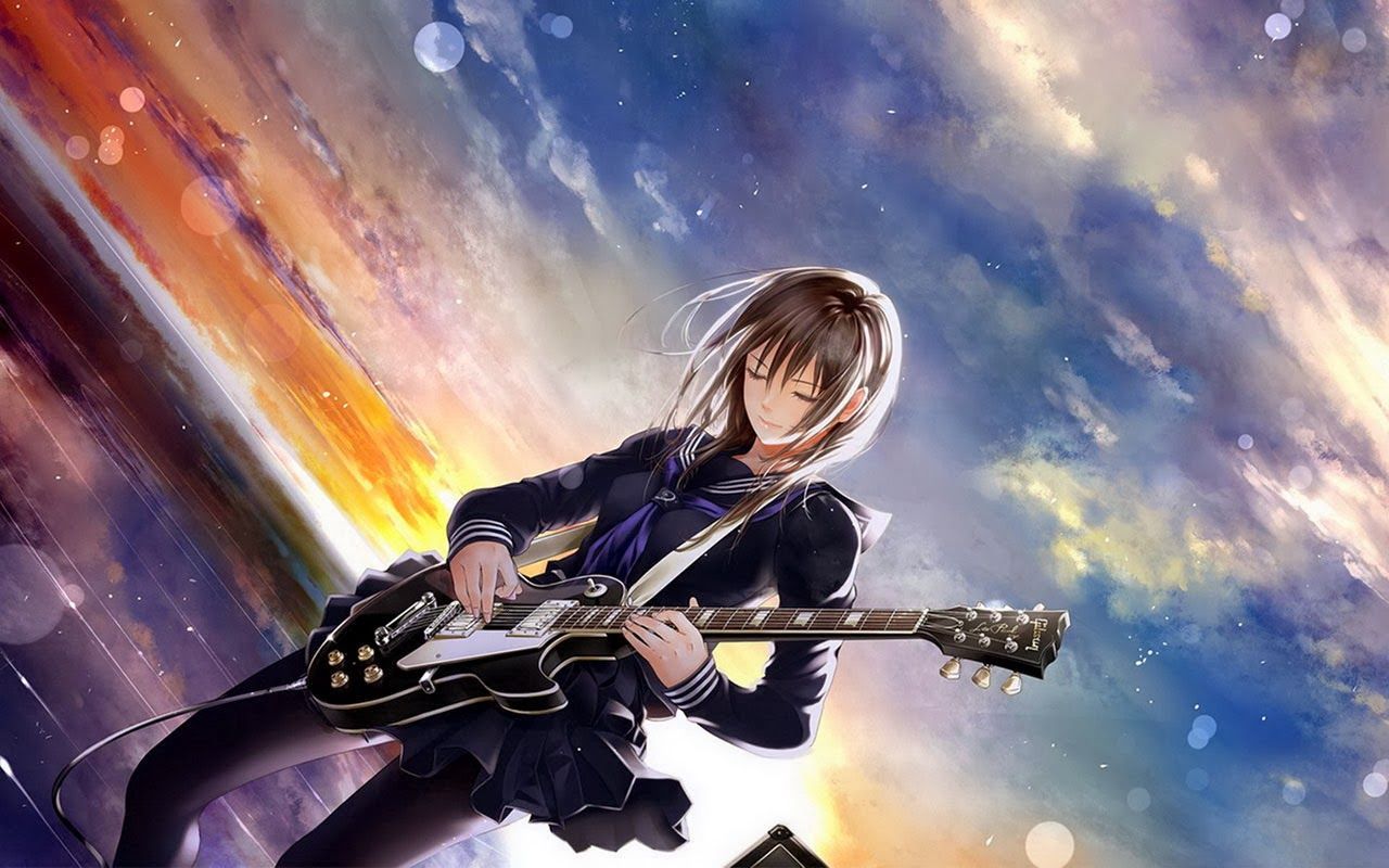 Anime Girl Guitar Wallpapers