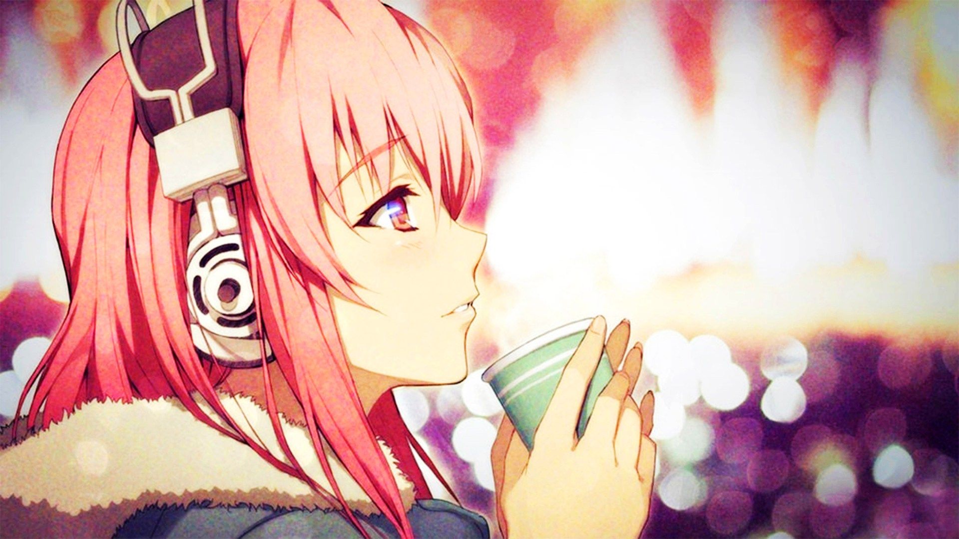 Anime Girl Headphones Wallpapers