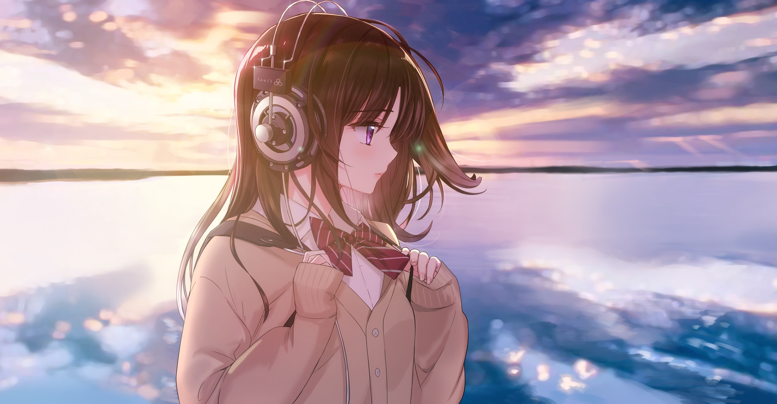 Anime Girl Headphones Wallpapers