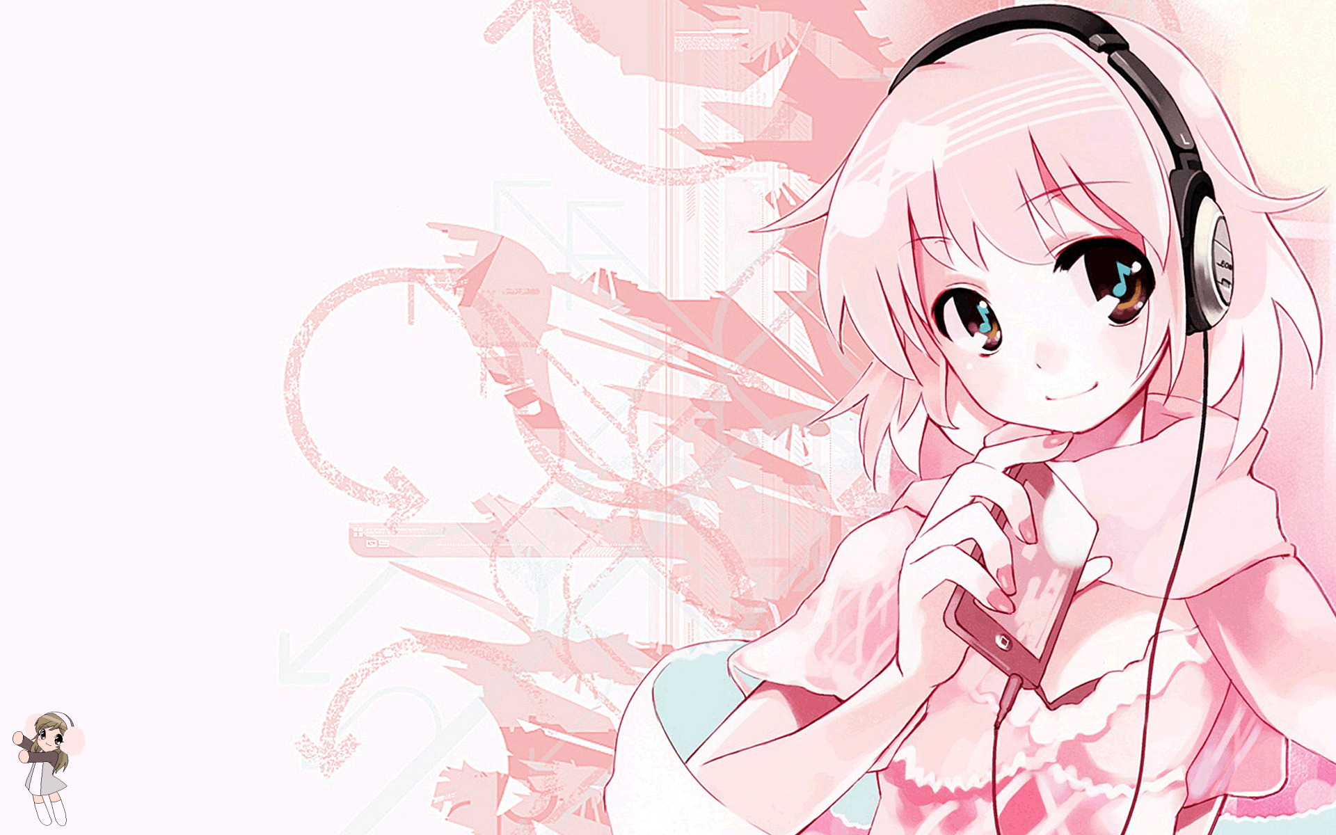 Anime Girl Headphones Wallpapers