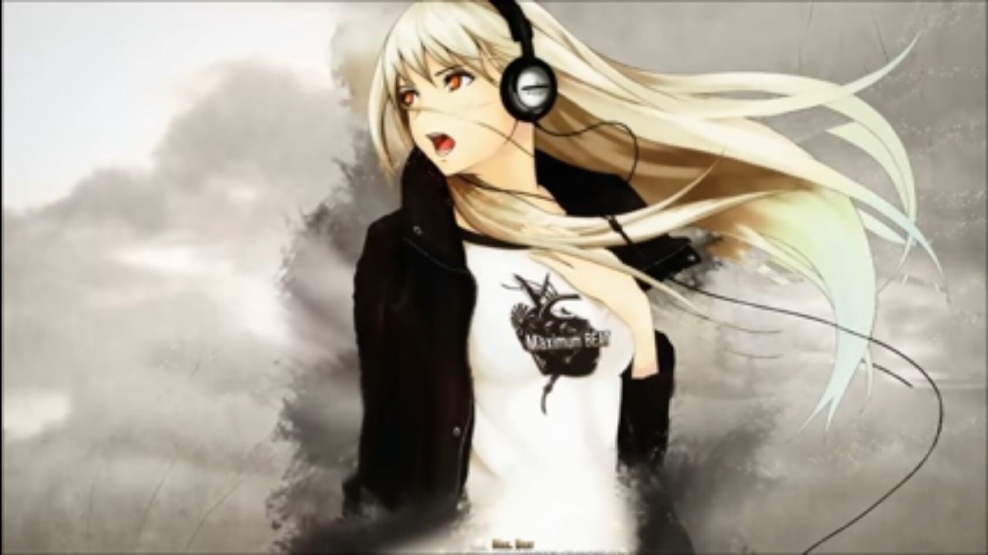 Anime Girl Headphones Wallpapers