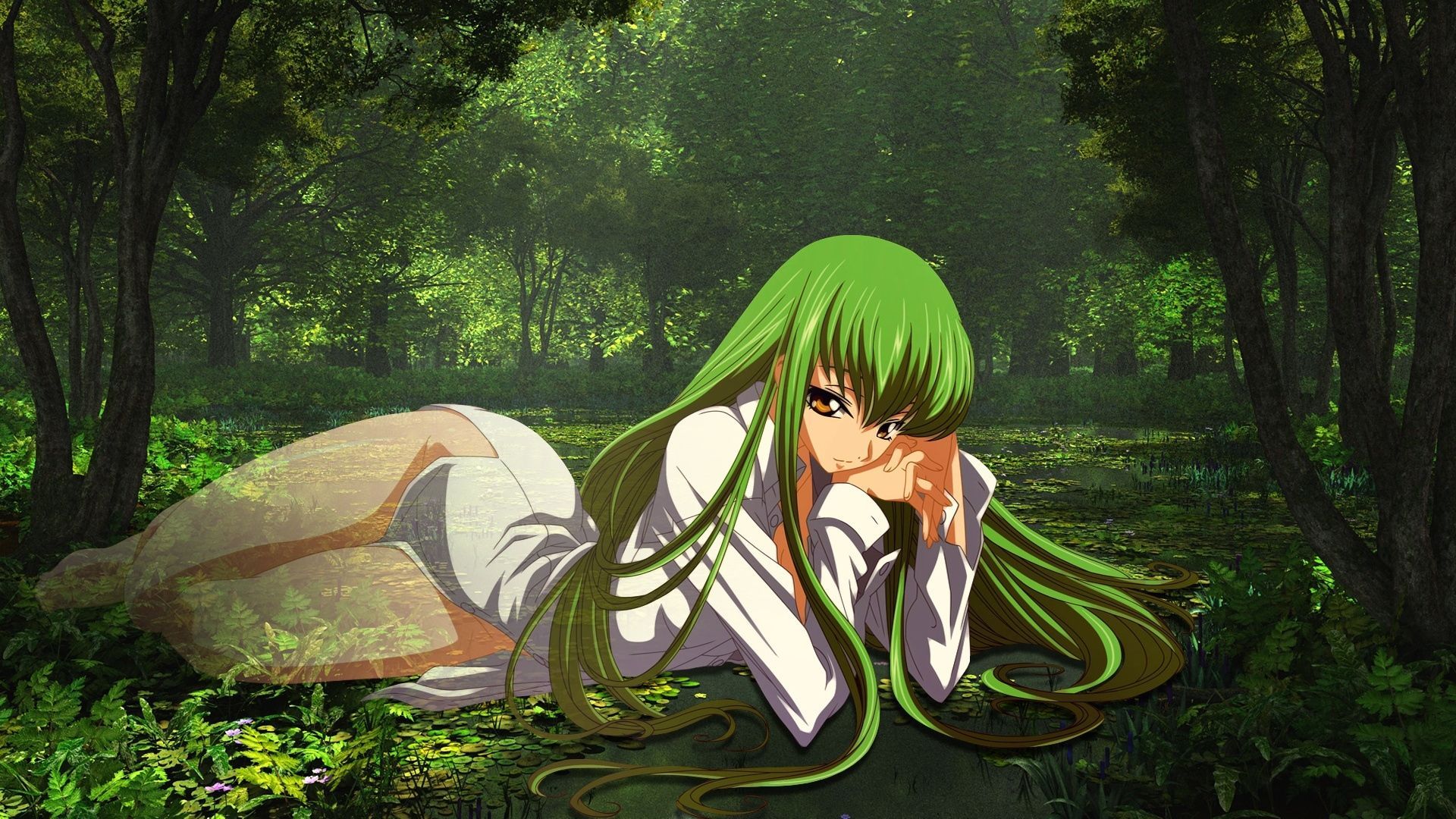 Anime Girl In Forest Wallpapers