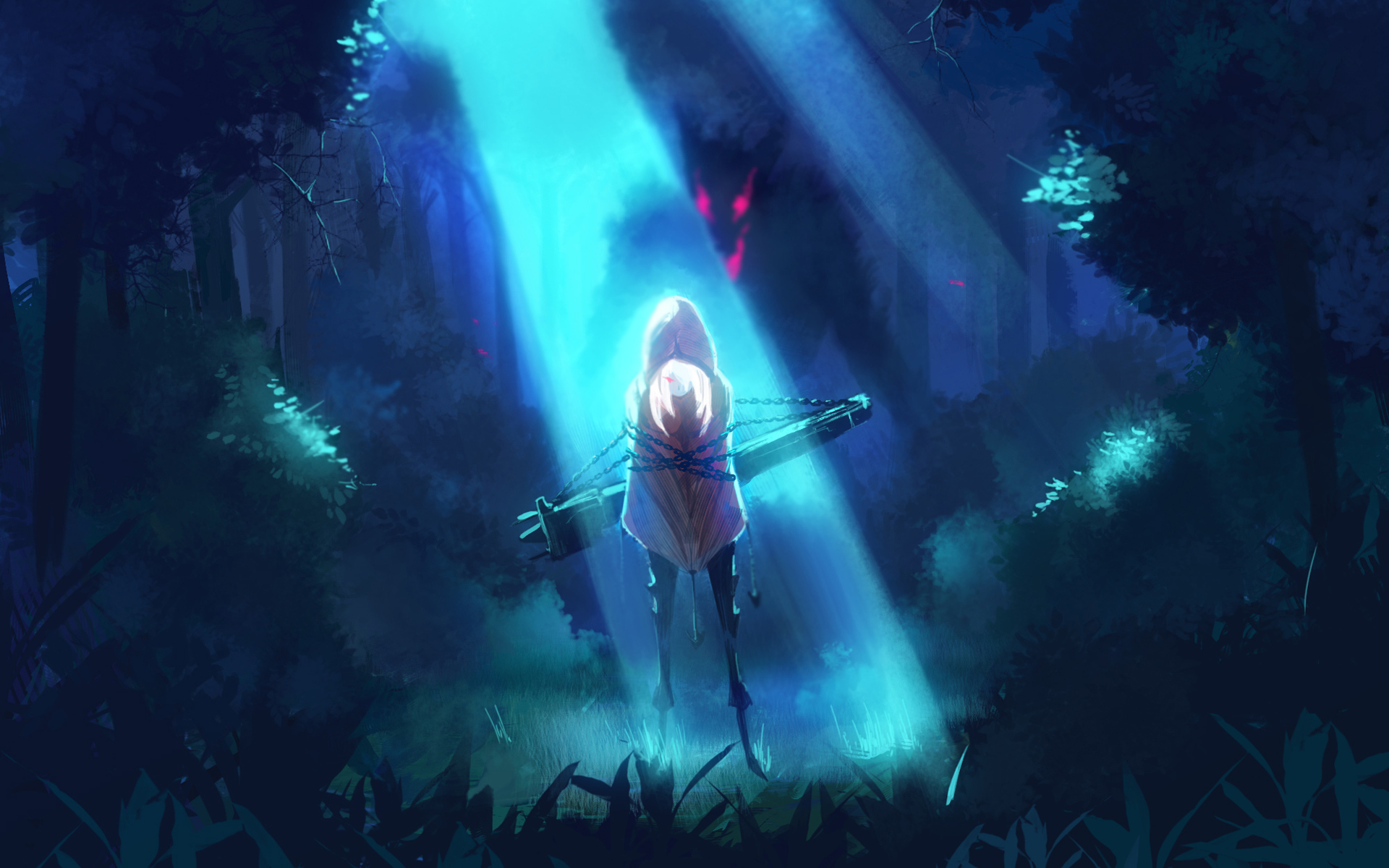 Anime Girl In Forest Wallpapers