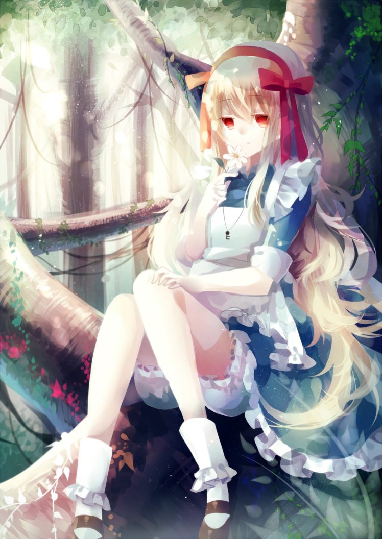 Anime Girl In Forest Wallpapers