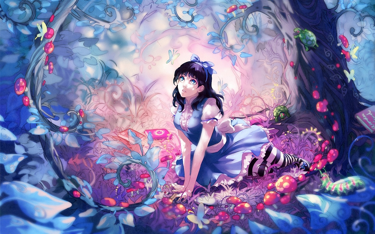 Anime Girl In Forest Wallpapers