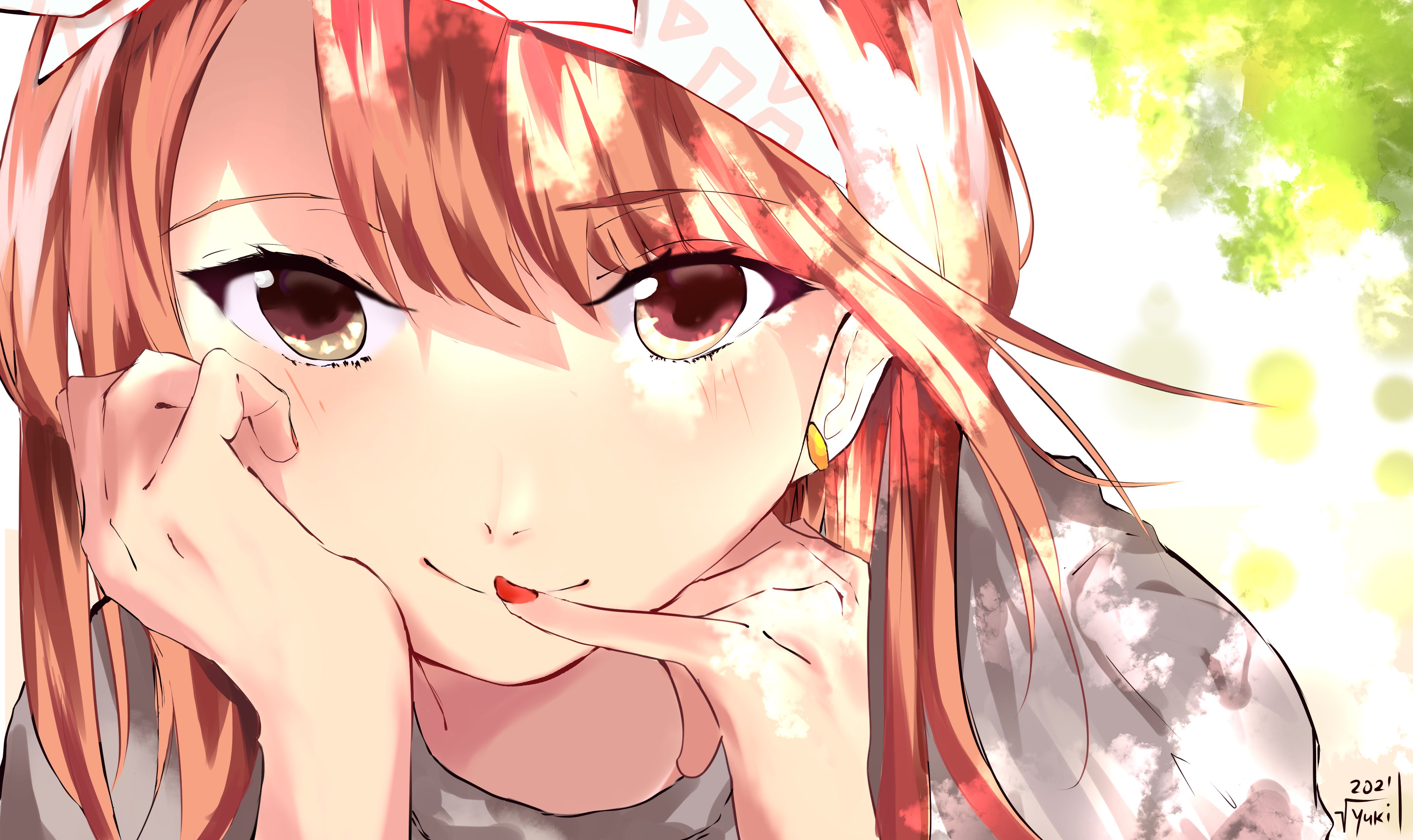 Anime Girl In Sunny Weather Wallpapers