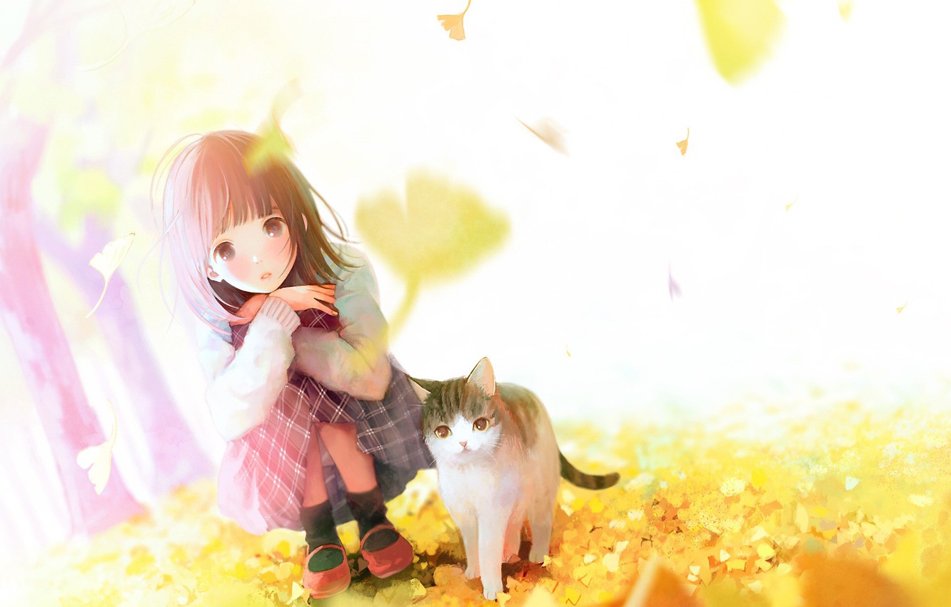 Anime Girl In Sunny Weather Wallpapers