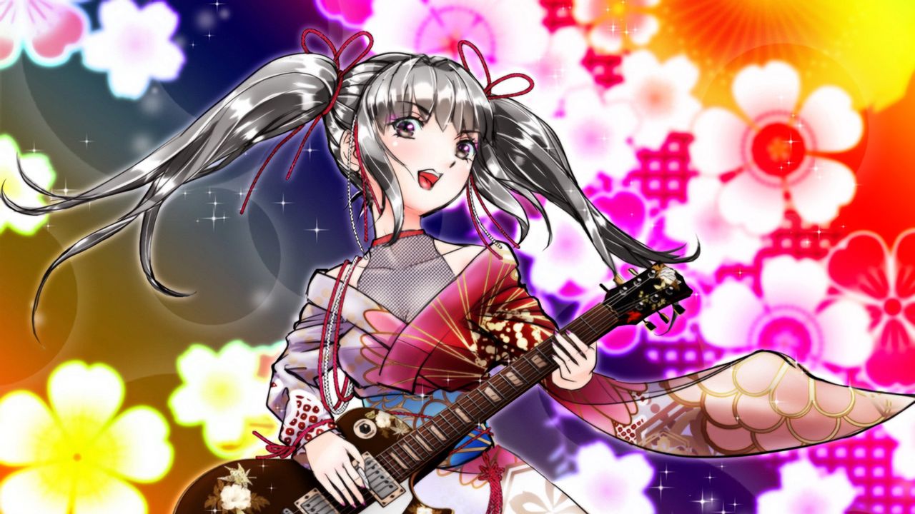 Anime Girl Kimono And Weapon Wallpapers