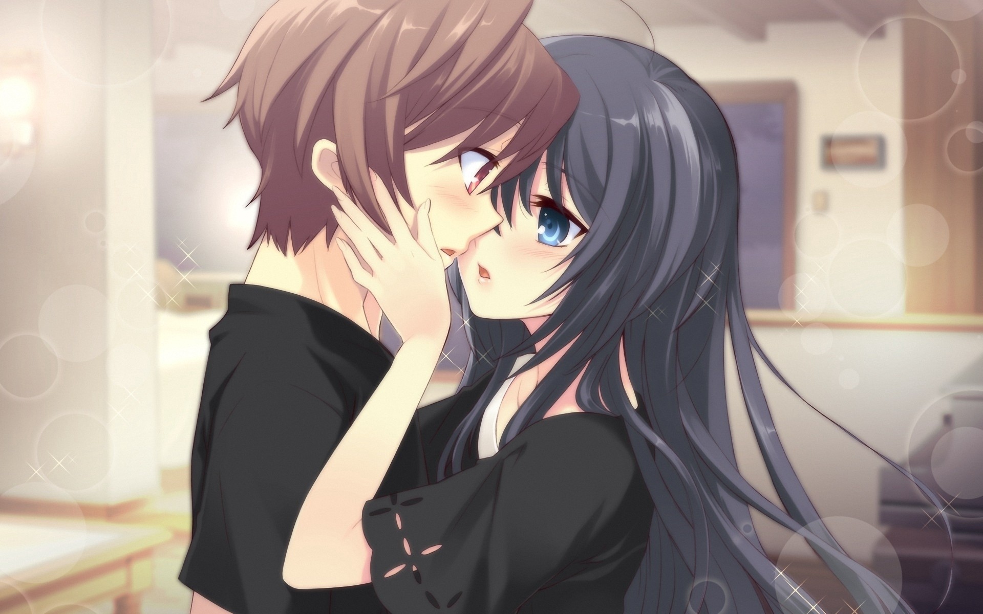 Anime Girl Kiss Wallpapers